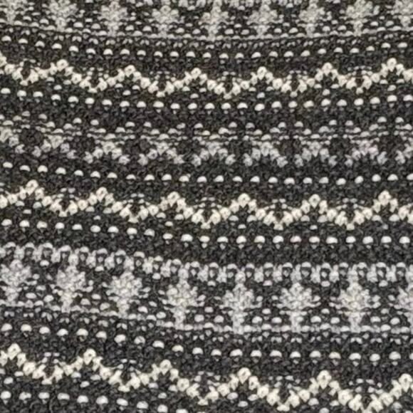 LOFT Fair Isle Boat Neck Sweater Women's M Gray - Picture 4 of 11